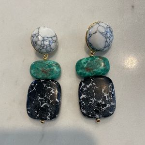 Lele Sadoughi Boulder Drop Earrings